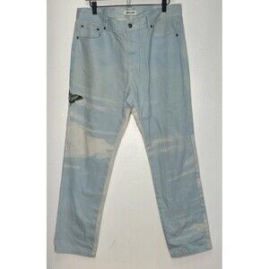 Ashluxe Society Jeans Light Wash Horse Motif Butterfly Men’s Size 36 Made Italy